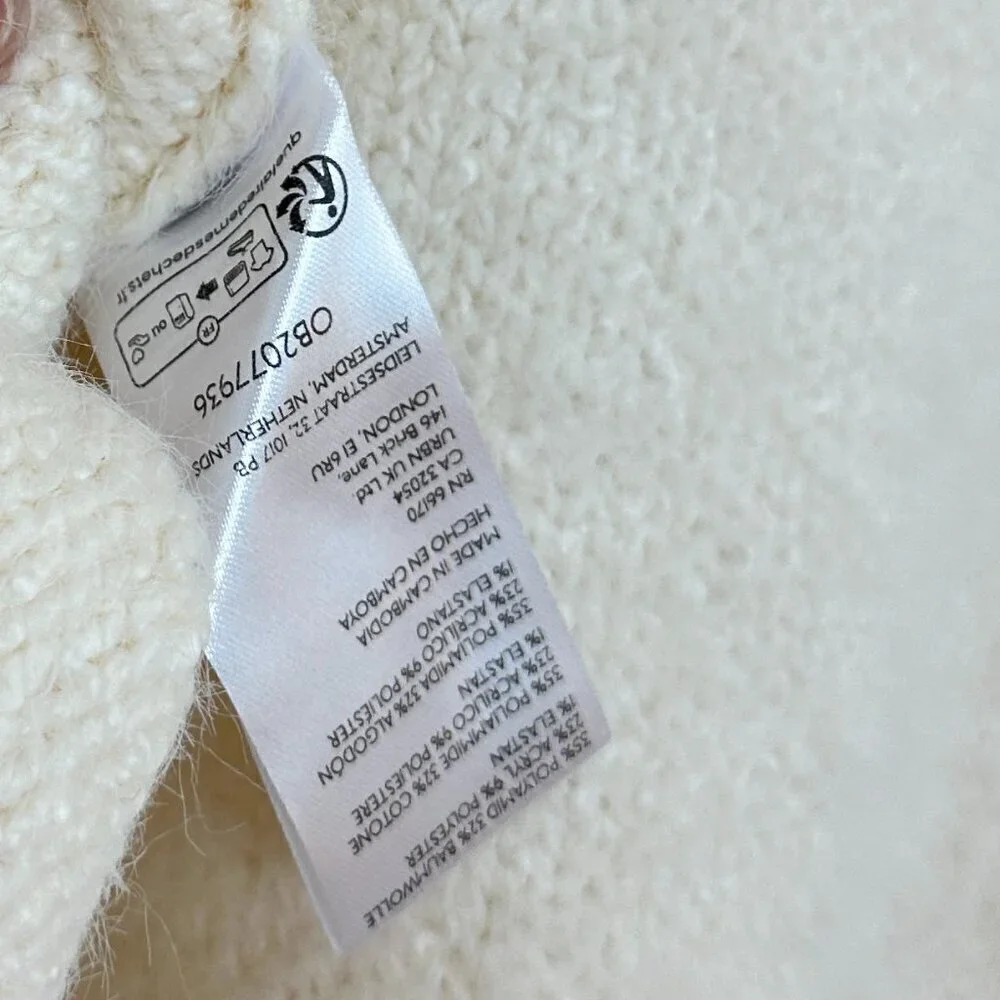 FREE PEOPLE Sparrow Pullover in Ivory Size Small